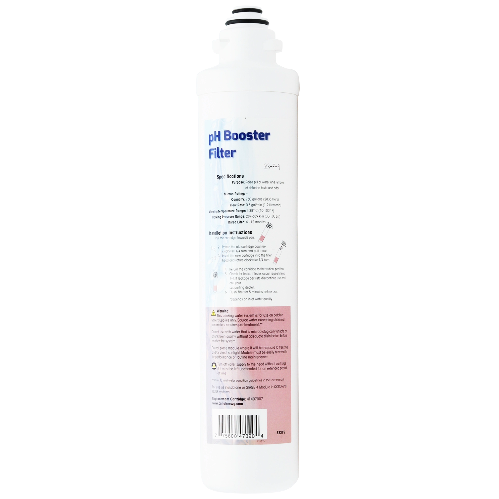 Aqua Flo 41407007 PH Booster Replacement Filter