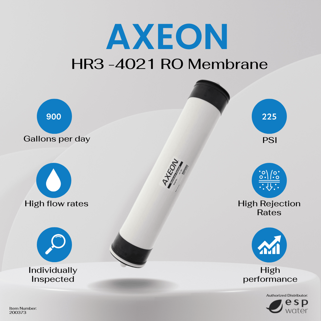 AXEON HF3 - 4021 RO Membrane 900 GPD 4 x 21 Inches, 200372 200372 - ESP Water