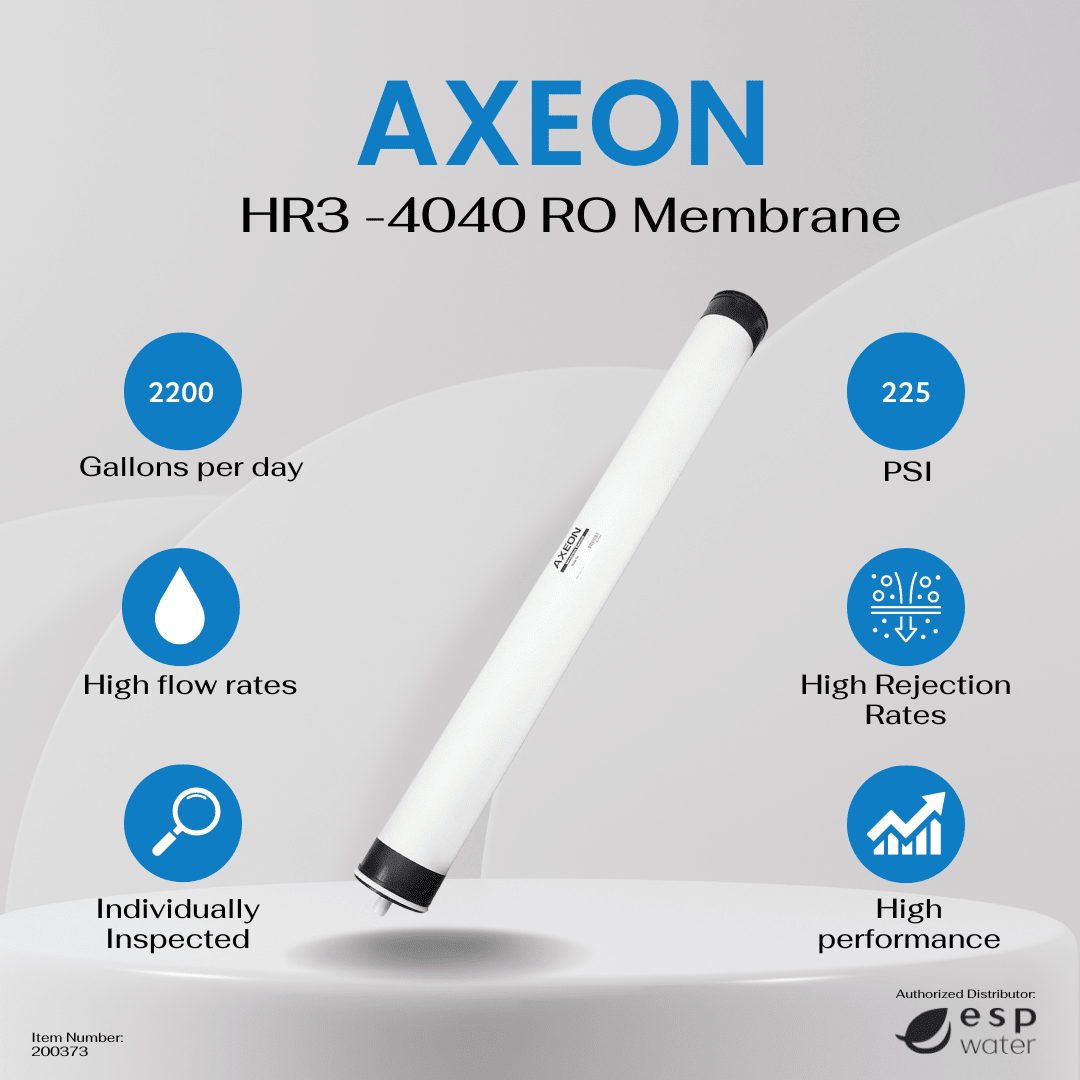 AXEON HF3 - 4040 RO Membrane 2200 GPD, 225 PSI, 4 x 40 Inches, 200373 200373 - ESP Water
