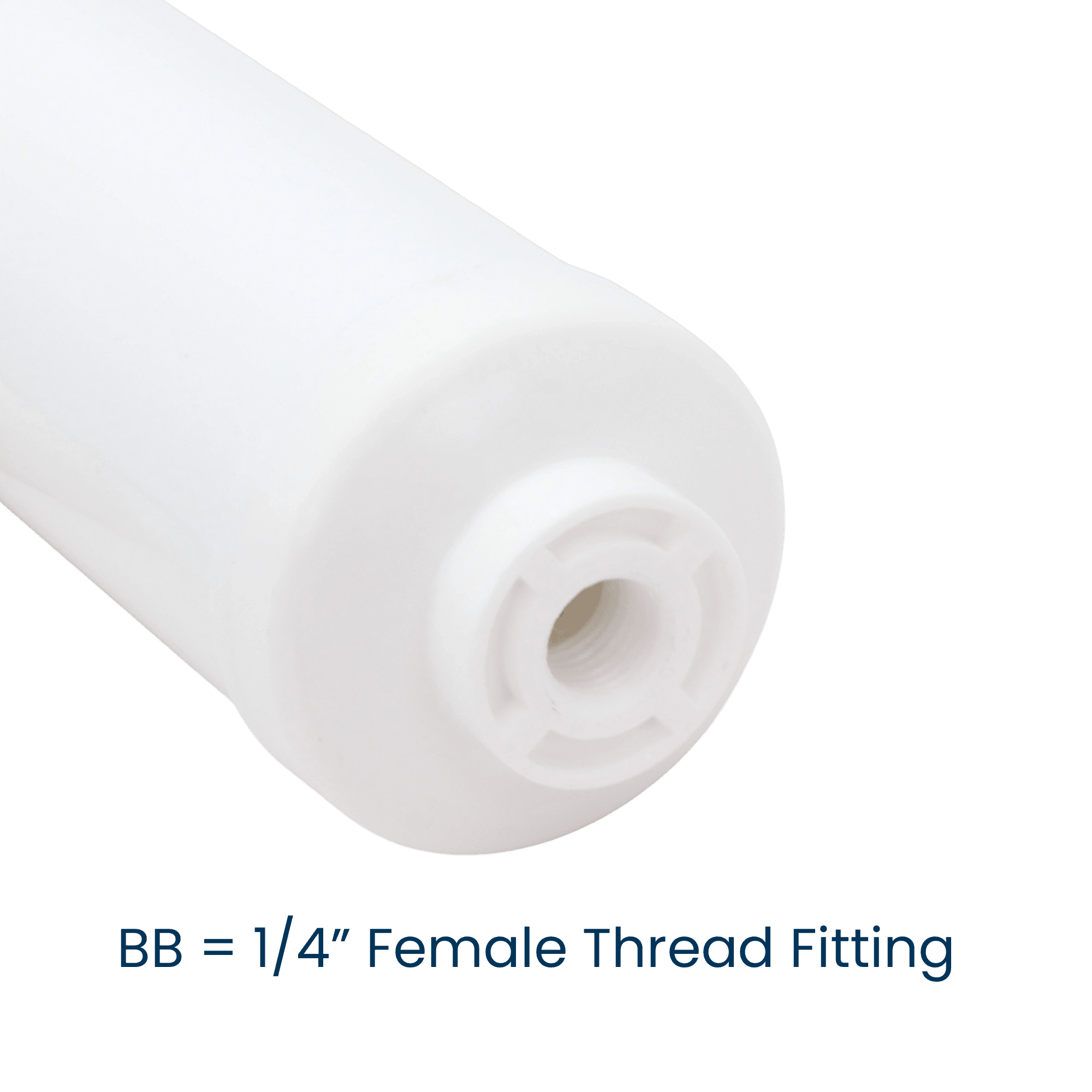 Omnipure CL6ROT33-BB inline GAC carbon filter with 1/4-inch female thread fittings
