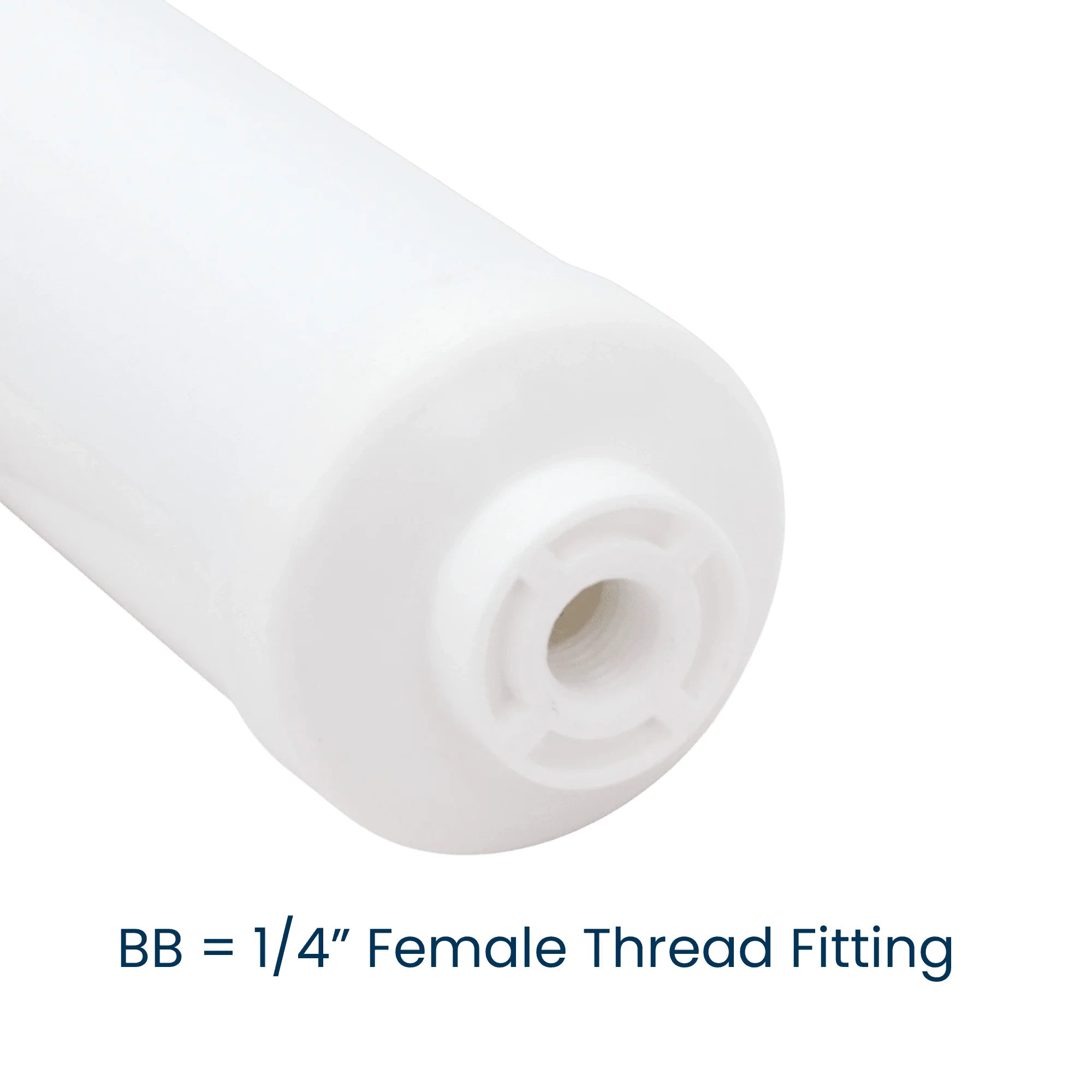 Omnipure CL6ROT33-BB inline GAC carbon filter with 1/4-inch female thread fittings