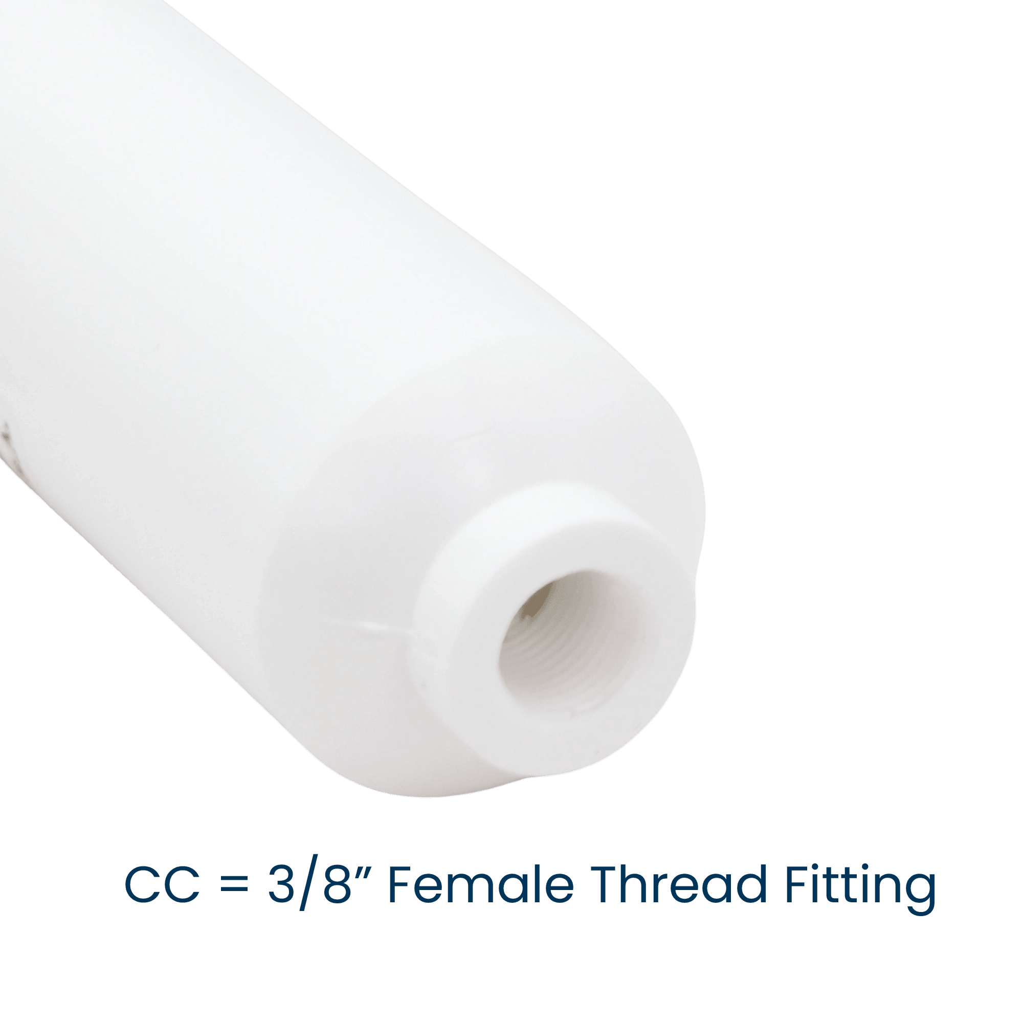 Omnipure CL6ROT33-CC inline GAC carbon filter with 3/8-inch female thread fittings