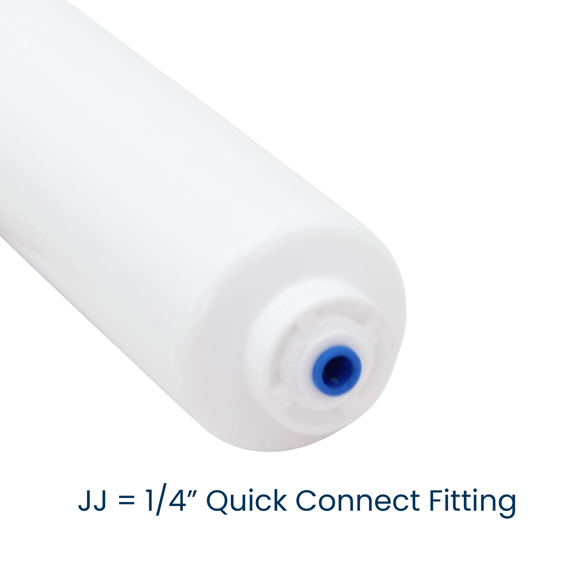 Omnipure K2548-JJ calcite inline filter with 1/4-inch quick-connect fittings