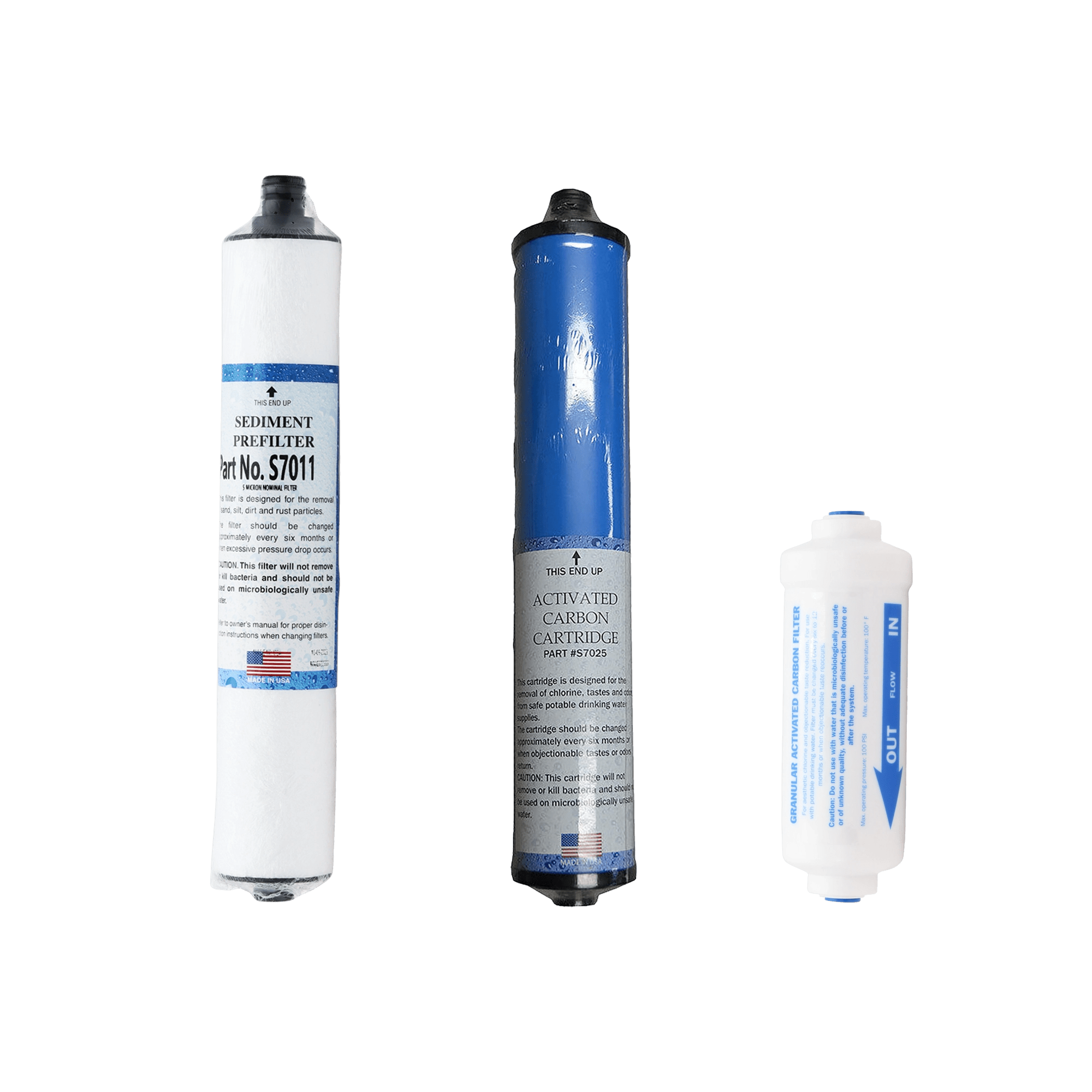 Microline CTA-14D compatible RO replacement filter kit without membrane