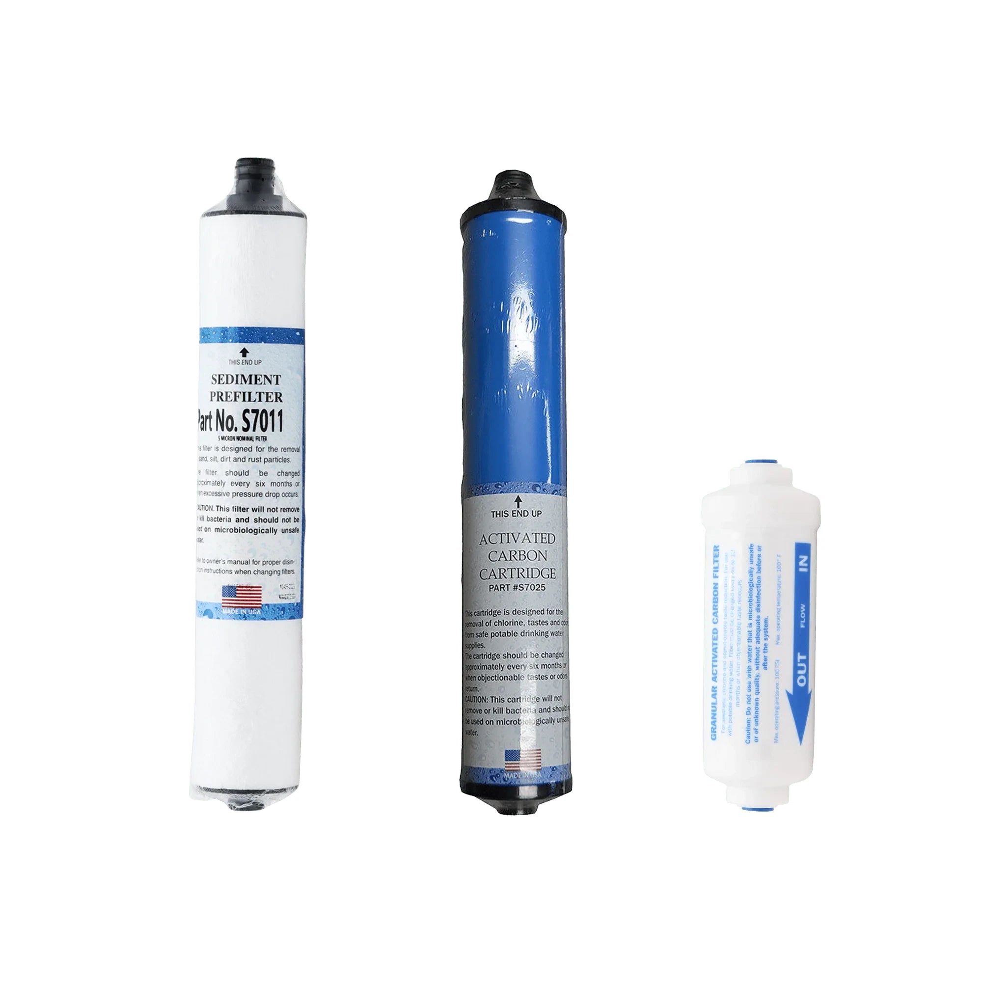 Microline CTA-14D compatible RO replacement filter kit without membrane
