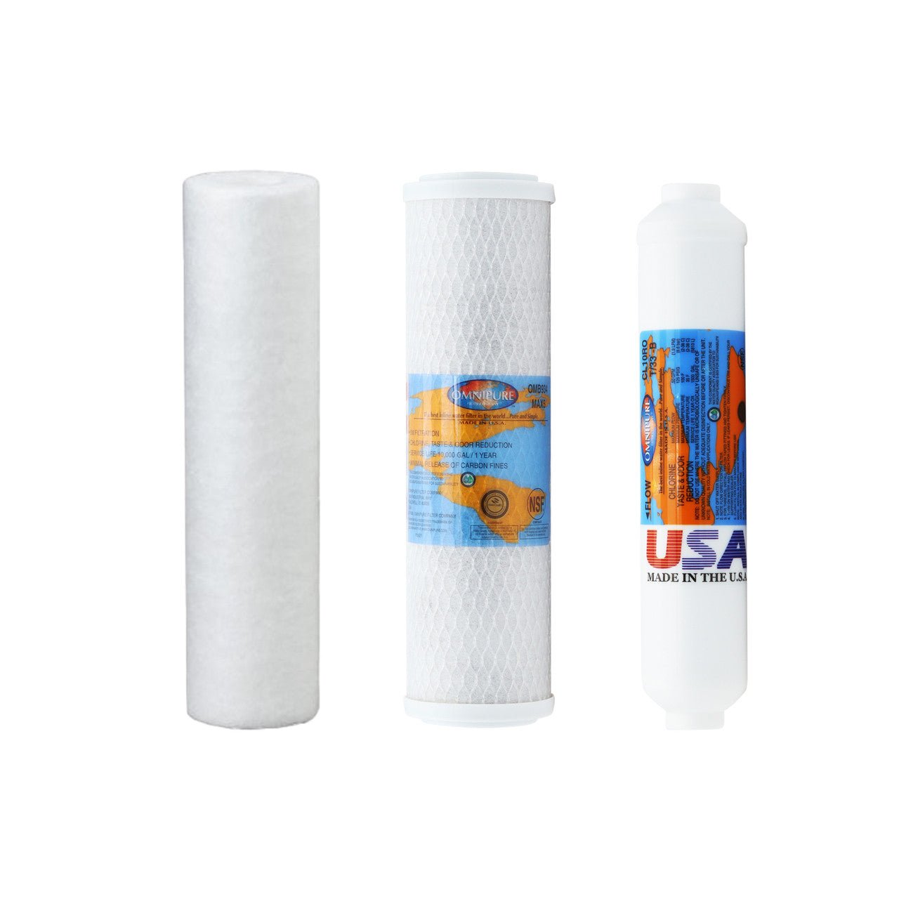 PuROLine PL40T36 compatible RO replacement filter kit without membrane