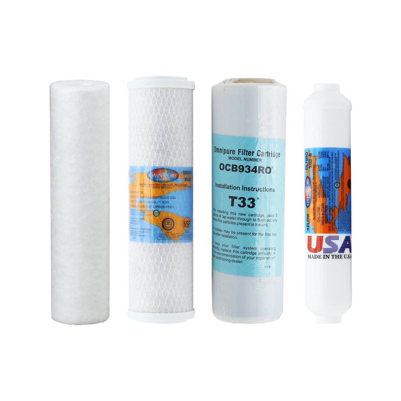 TGI GTS-550P compatible RO replacement filter kit without membrane