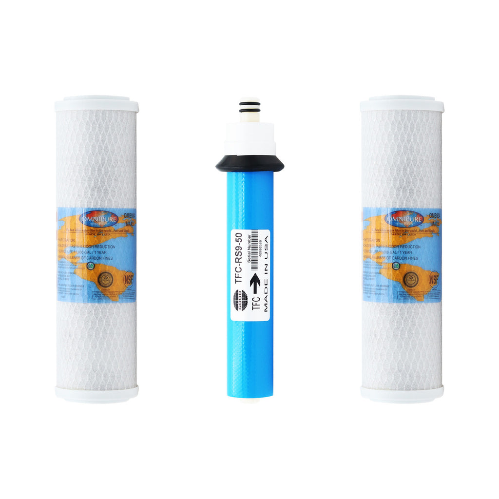 1-Year Replacement Filter Kit with Membrane for RainSoft UF50 Reverse Osmosis System YSM-RSUF50