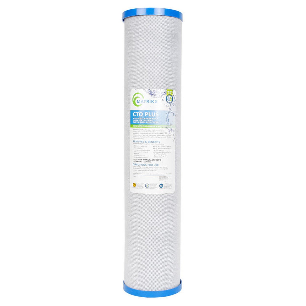 Matrikx 01 - 450 - 20 - MATRIKX CTO Plus 1 Mic Chlorine/Chloramine & VOC Reduction 01-450-20-MATRIKX - ESP Water