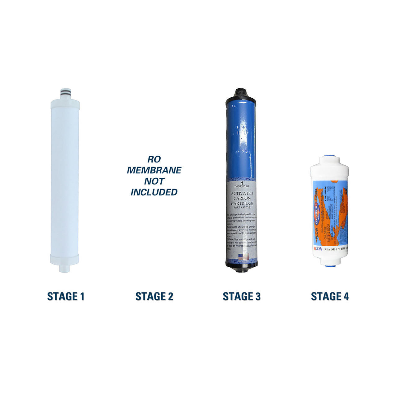 1-Year Replacement Filter Kit for Microline CTA-14D Reverse Osmosis System RO Membrane Sold Separately YS-MIC14D