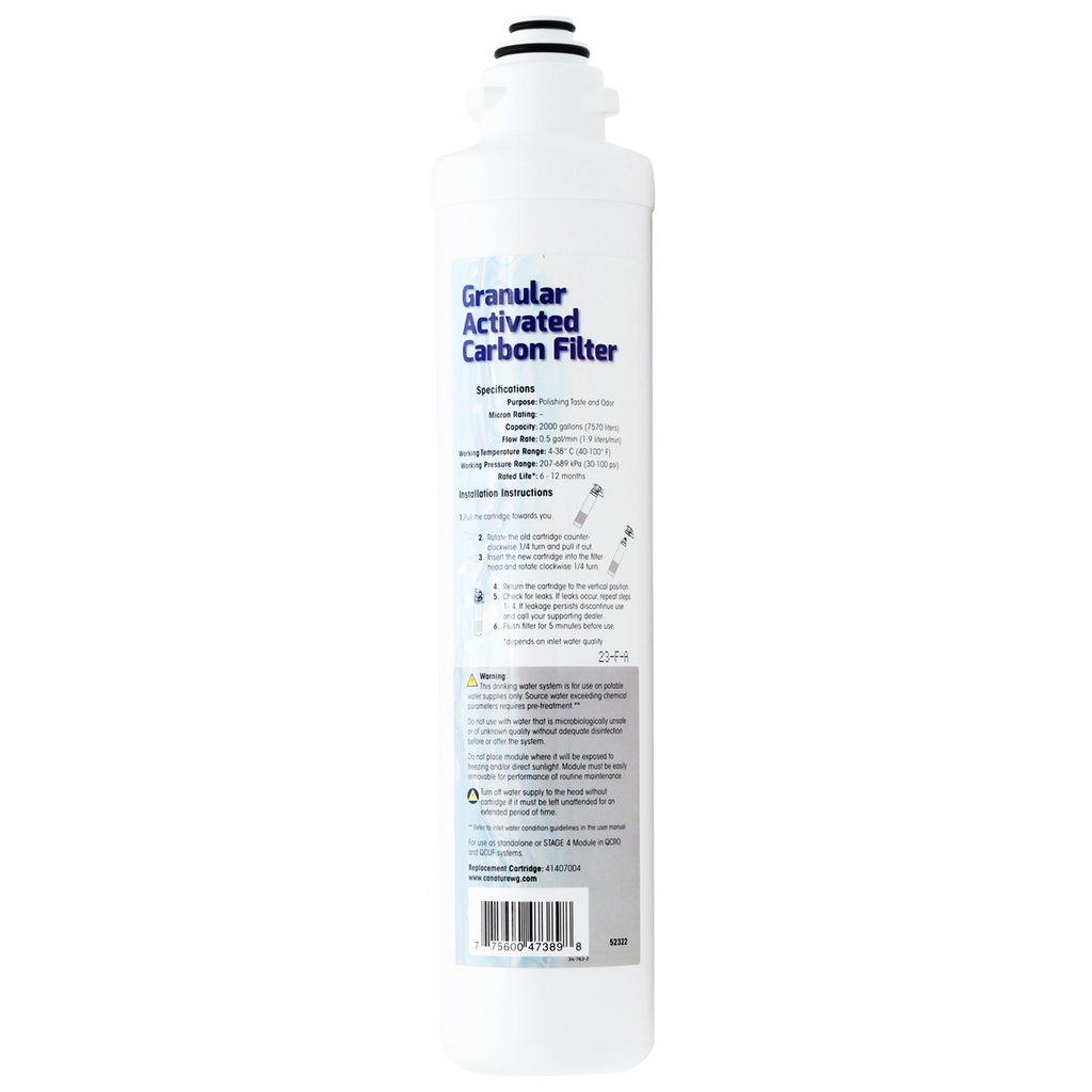 Aqua Flo 41407004 GAC Carbon Filter Quick Change
