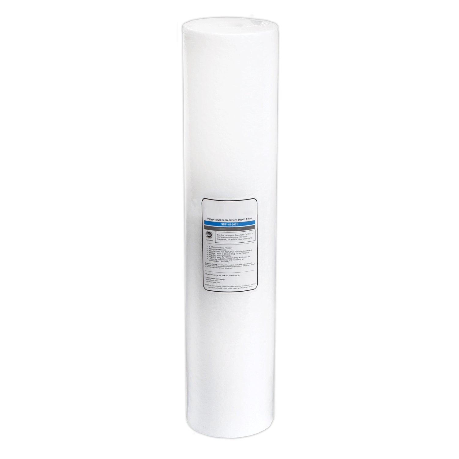 AXEON SDF - 45 - 2001 Sediment Filter 1 Micron 4.5" x 20" 200639 200639 - ESP Water