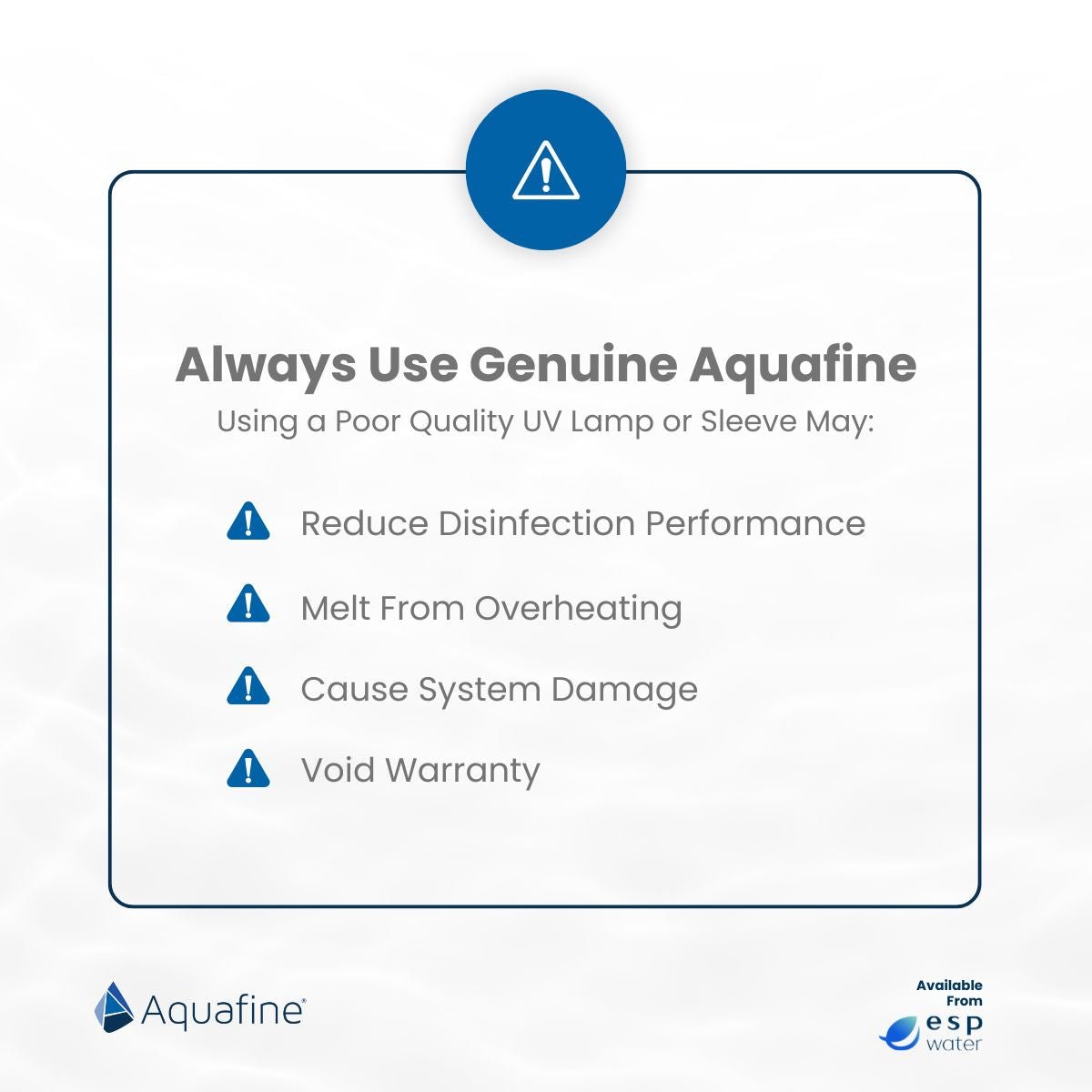 Aquafine 52885-DS30Z UV Lamp – ESP Water