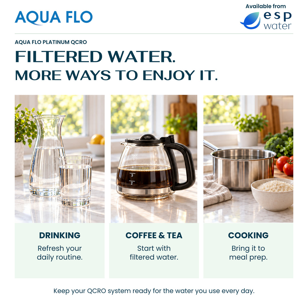 Aqua Flo Platinum QCRO RO Filter Replacement Kit with RO Membrane