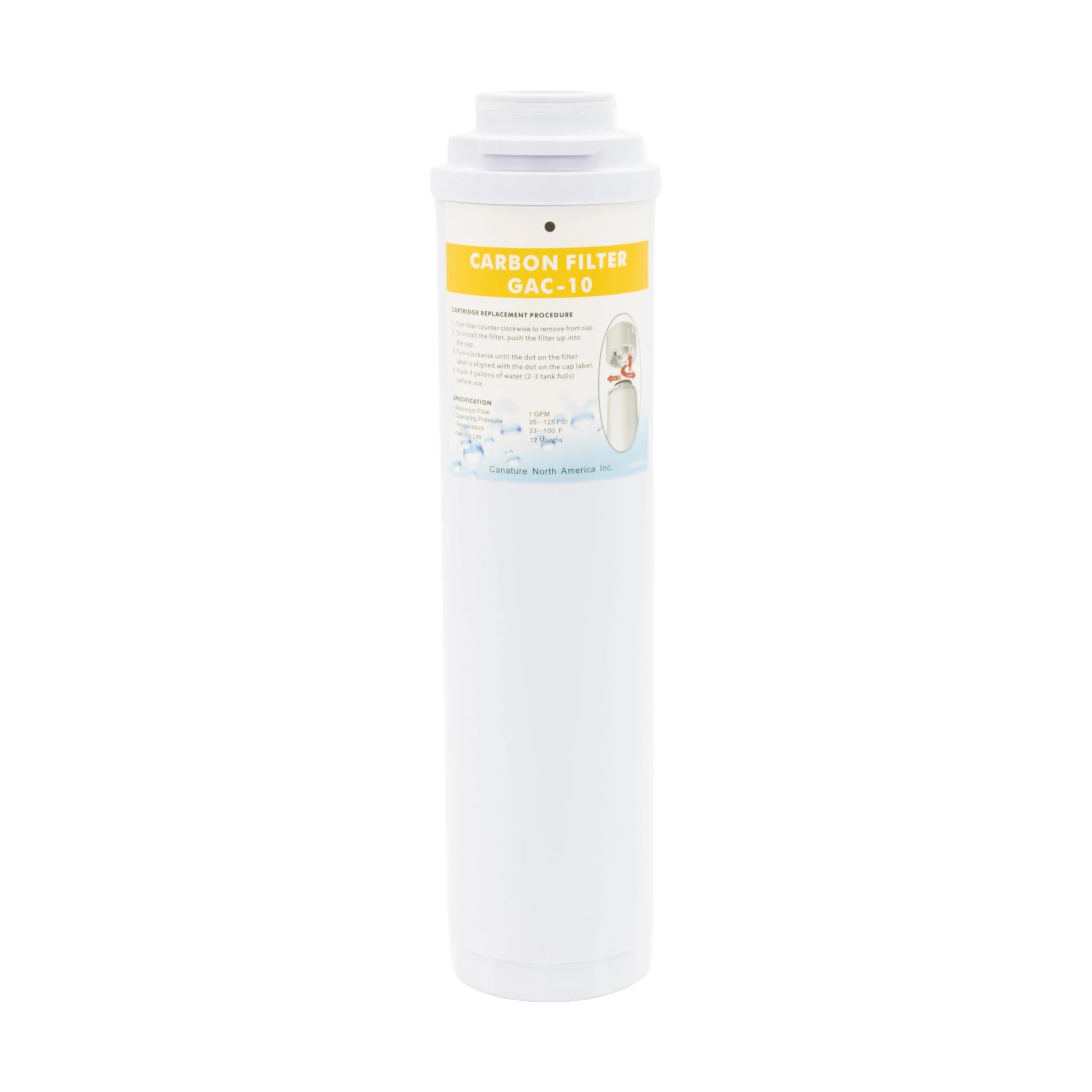 Aqua Flo 65010089 Yellow Granular Activated Carbon Filter 10 Micron 65010089 - ESP Water