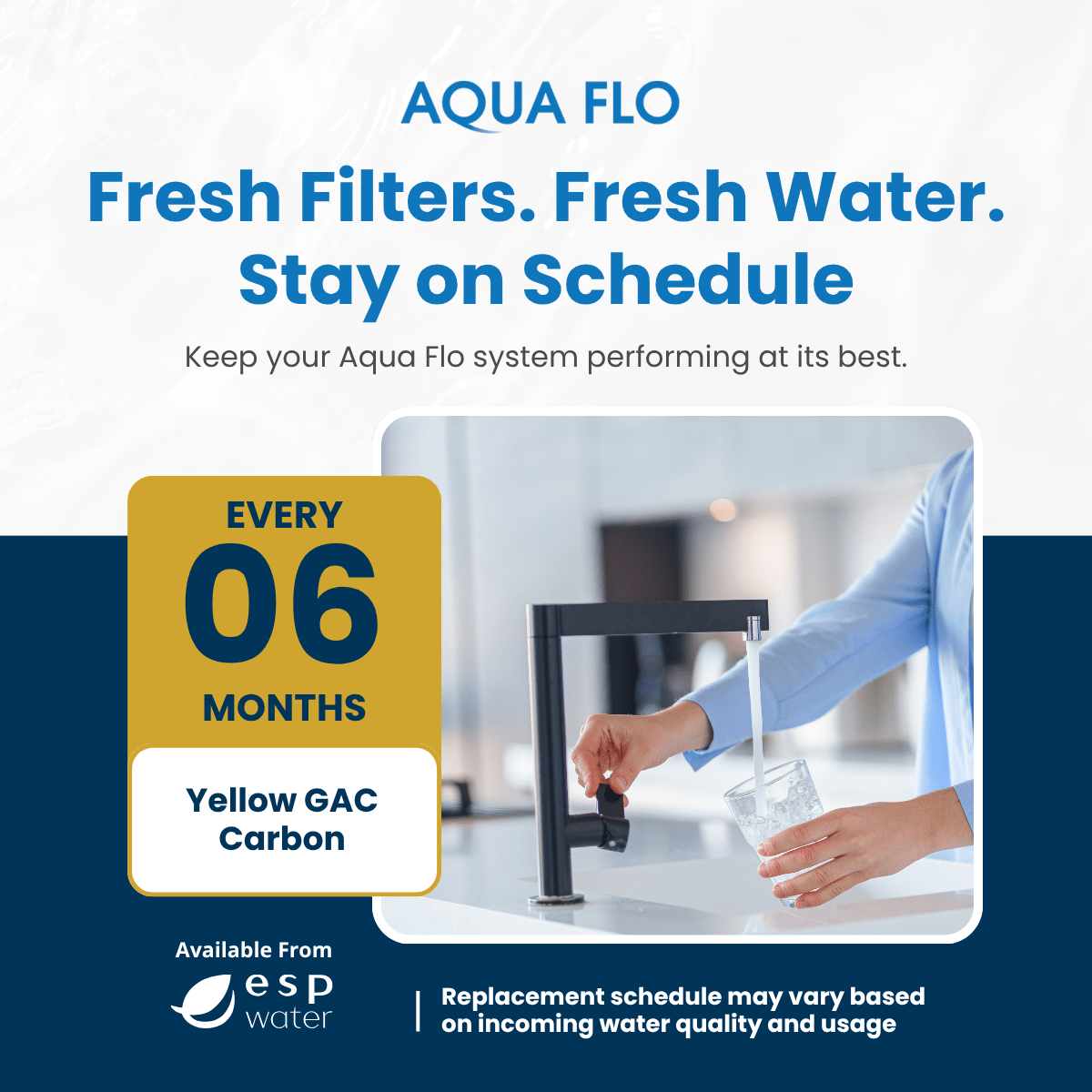 Aqua Flo 65010089 Yellow Granular Activated Carbon Filter 10 Micron 65010089 - ESP Water