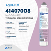 Aqua Flo 41407008 RO Membrane 75 GPD Quick Change 41407008 - ESP Water