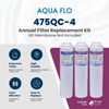 Aqua Flo 475QC-4 RO Filter Replacement Kit -Membrane Not Included YS-AF475QC4 - ESP Water
