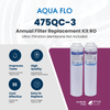 Aqua Flo 475QC-3 RO Filter Replacement Kit -Membrane Not Included YS-AF475QC3 - ESP Water