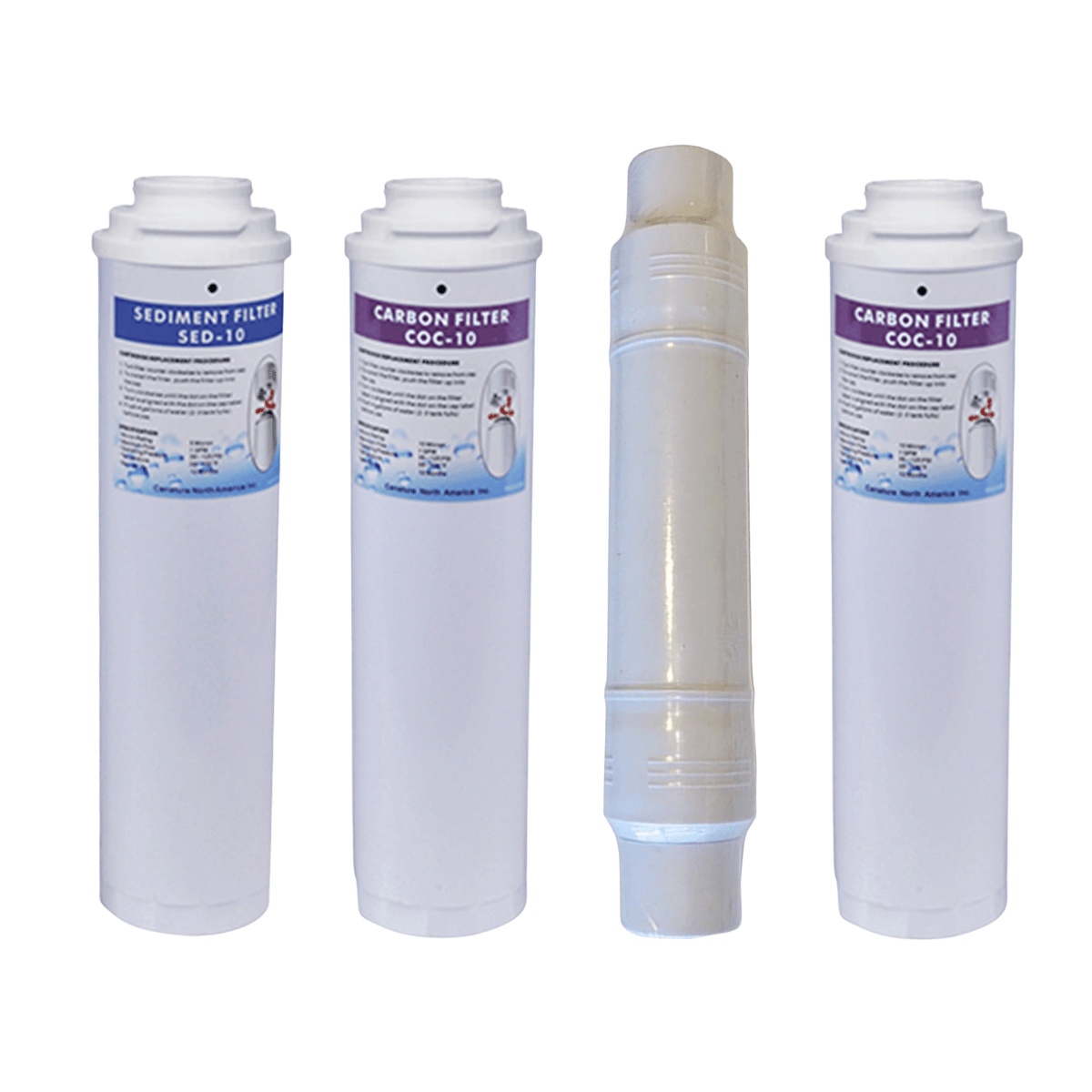 Aqua Flo 475QC-4 RO Filter Replacement Kit with RO Membrane YSM-AF475QC4 - ESP Water