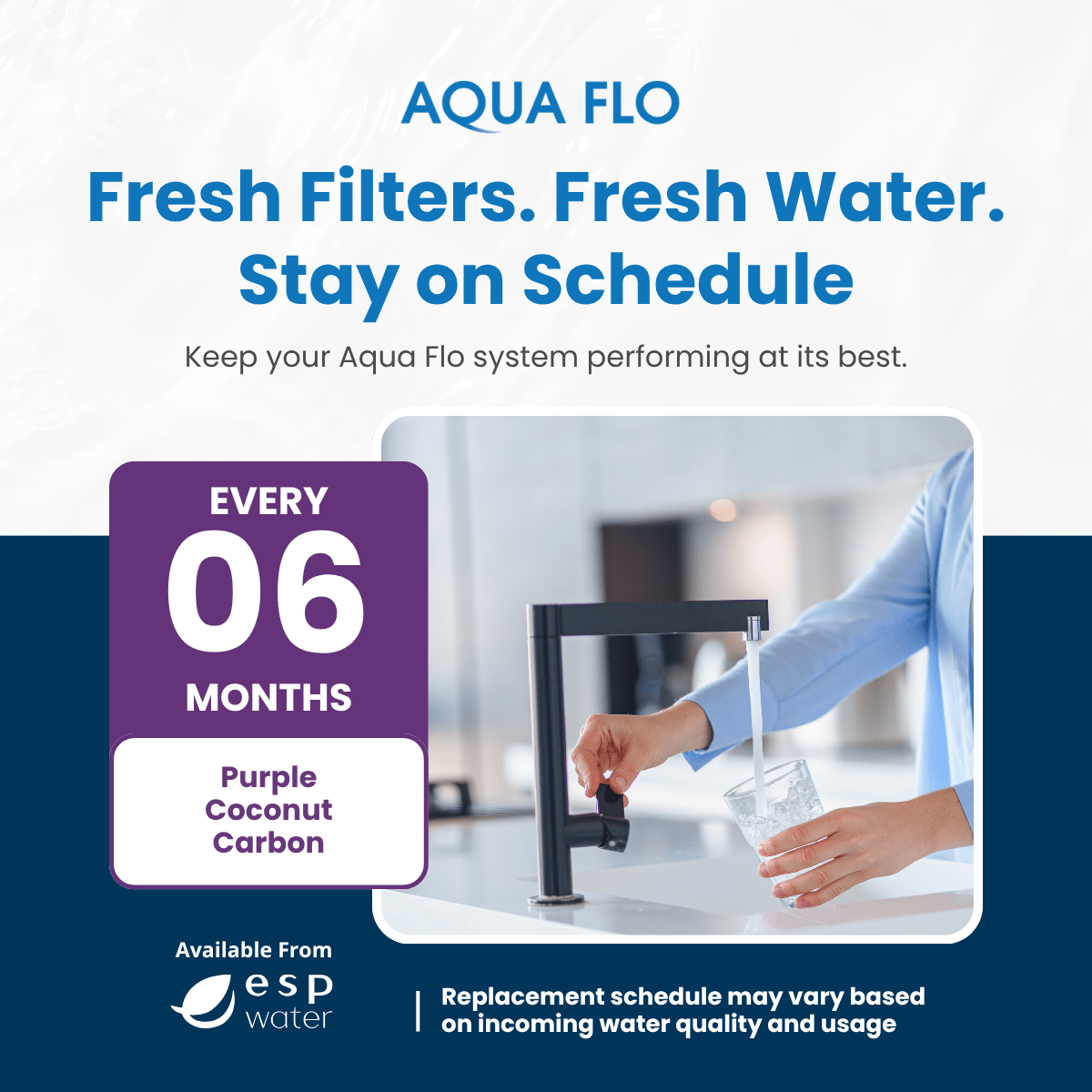 Aqua Flo 65010088 COC - 10 Purple Activated Carbon Filter 10 Micron 65010088 - ESP Water
