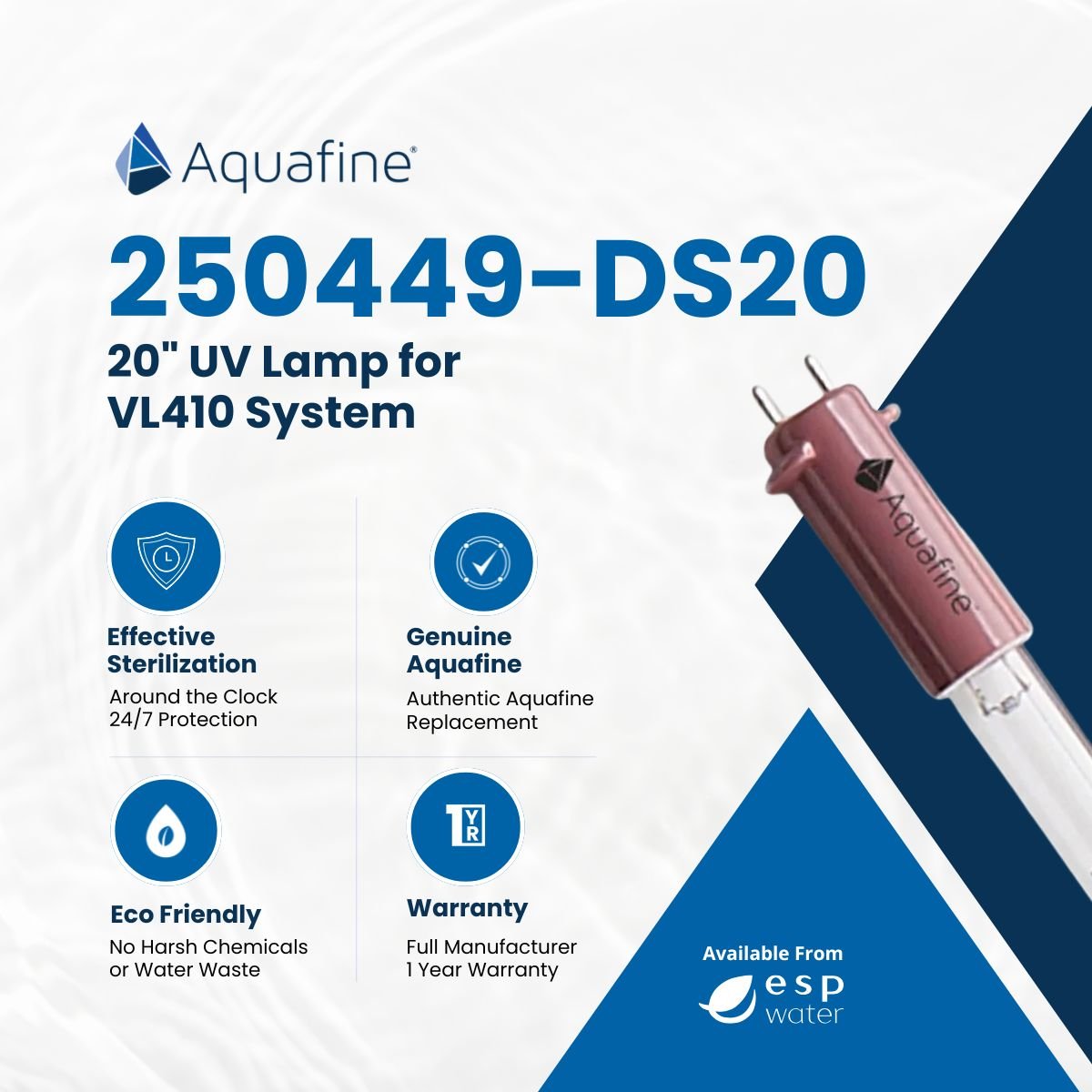 Aquafine 250449-DS20 UV Lamp – ESP Water