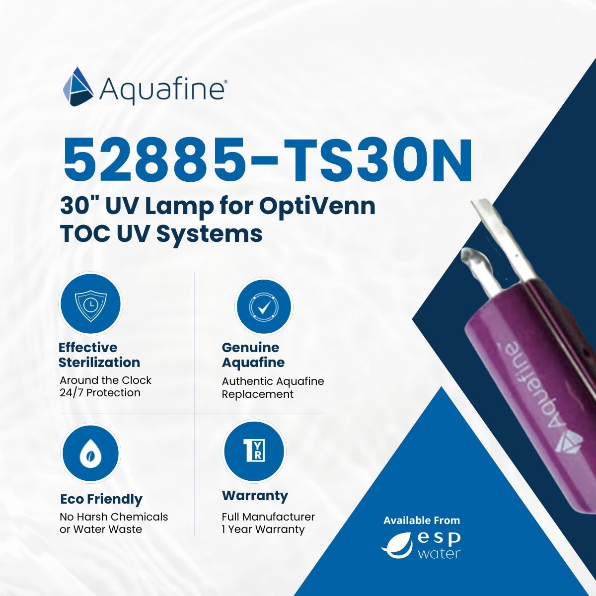 〜tono.waka1228〜 Aquafine 52885-TS30N UV Lamp – ESP Water