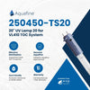 Aquafine 250450 - TS20 UV Lamp 20 - Inch 254nm for VL410 TOC 250450-TS20 - ESP Water