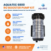 Aquatec 6800 RO Booster Pump Kit with Pressure Switch and Transformer 1/4 Inch Fittings 50 GPD