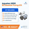 Aquatec 6800 RO Booster Pump Kit with Pressure Switch and Transformer 1/4 Inch Fittings 50 GPD 6840-2J03-B221-B - ESP Water
