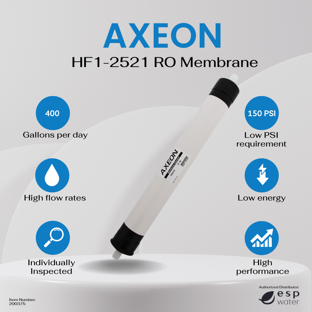 AXEON HF1-2521 2.5 x 21 400 GPD RO Membrane 150psi 200375 200375