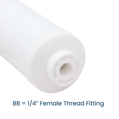 Omnipure CL6ROT33-B Inline Coconut Carbon Water Filter - 1/4 NPT, 5 Micron, 12 Month Life