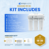RO Conversion Kit with Filters 50 GPD 3/8" Connection Goldline GOLDLINE-50-RK - ESP Water