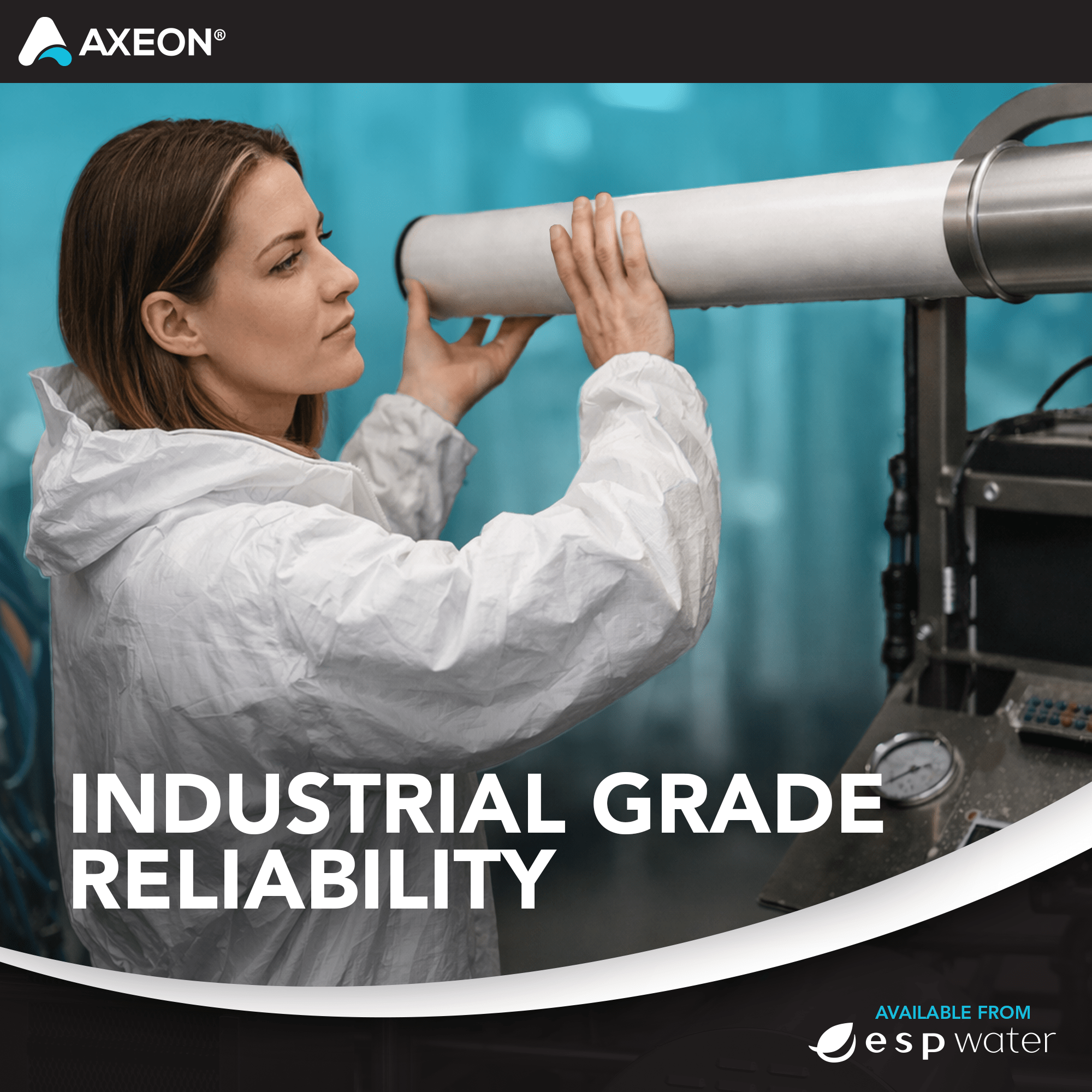 AXEON HR3 - 2521 RO Membrane 250 GPD, 225 PSI, 2.5 x 21 Inches, 200369 200369 - ESP Water
