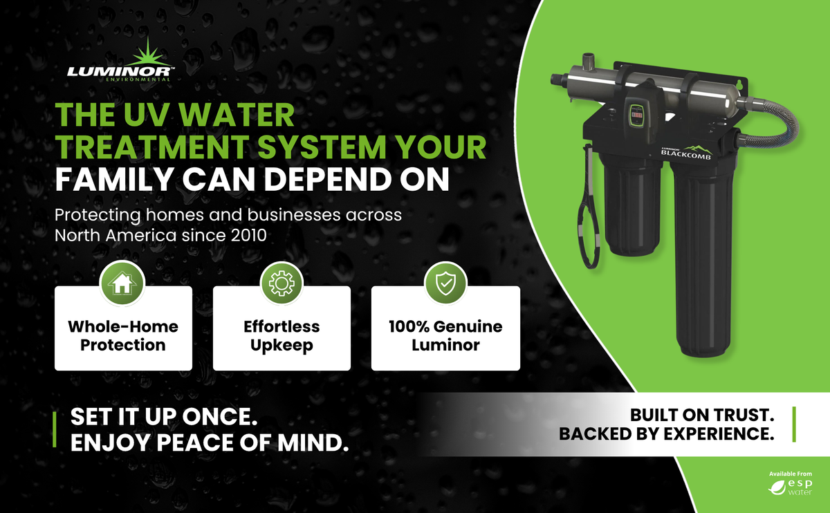 LUMINOR UV Water Treatment System with 5-Micron Pre-Filtration