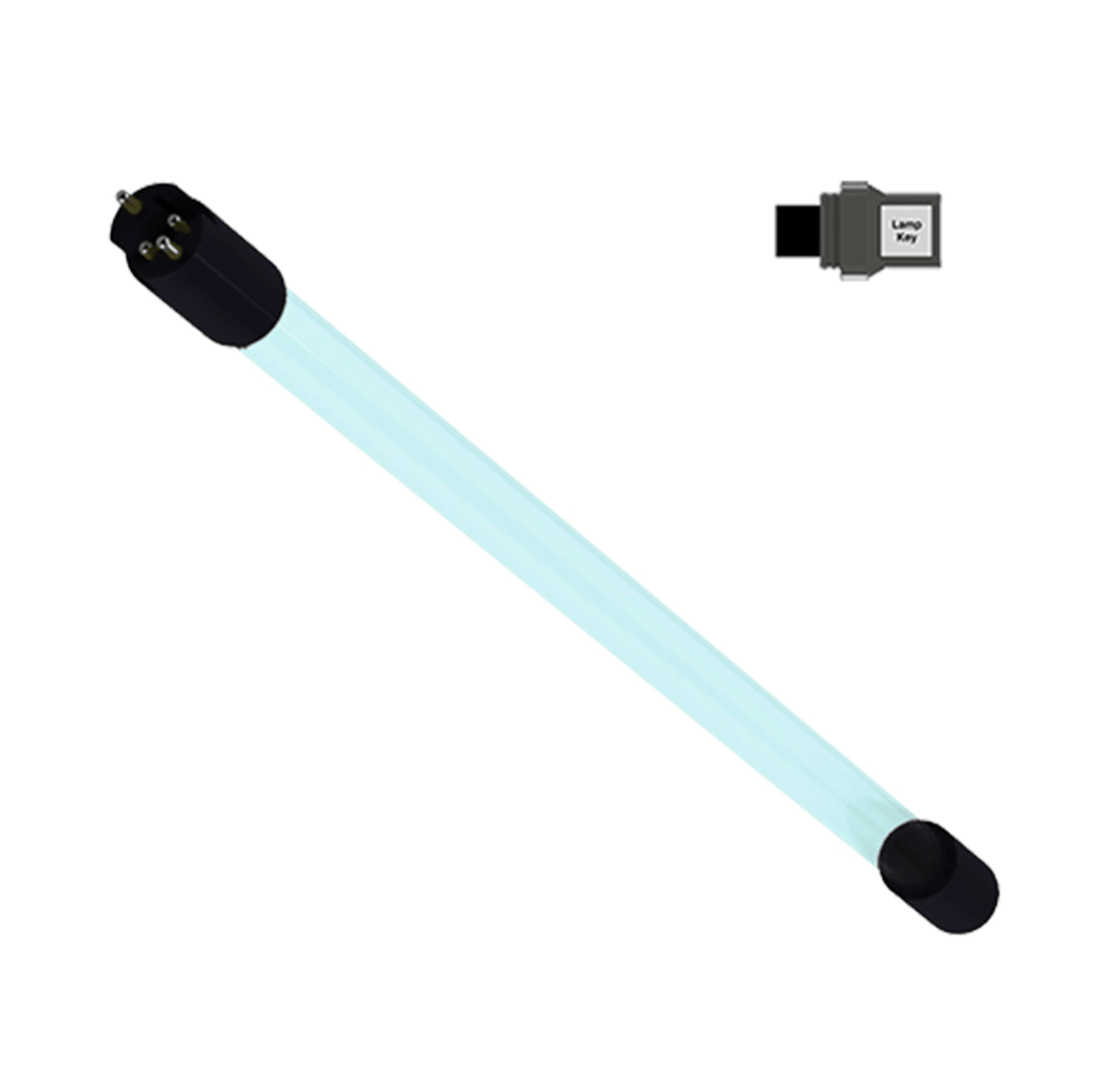 Luminor RL-720A replacement UV lamp with lamp key for Rainier LR5-555, LR6-555, LR5-1105, LR6-1105 light commercial UV systems