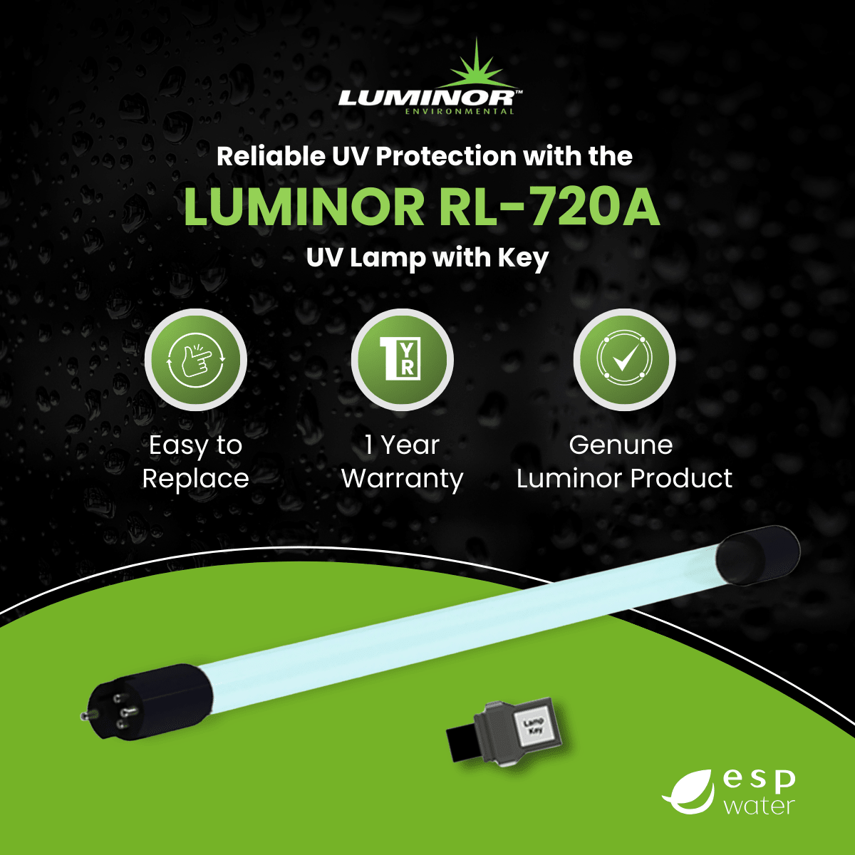 Luminor RL-720A UV Replacement Lamp for LR5/6-552, LR5/6-1102
