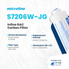Microline S7206W-JG Inline Carbon Filter GAC 2" x 6" S7206W-JG - ESP Water