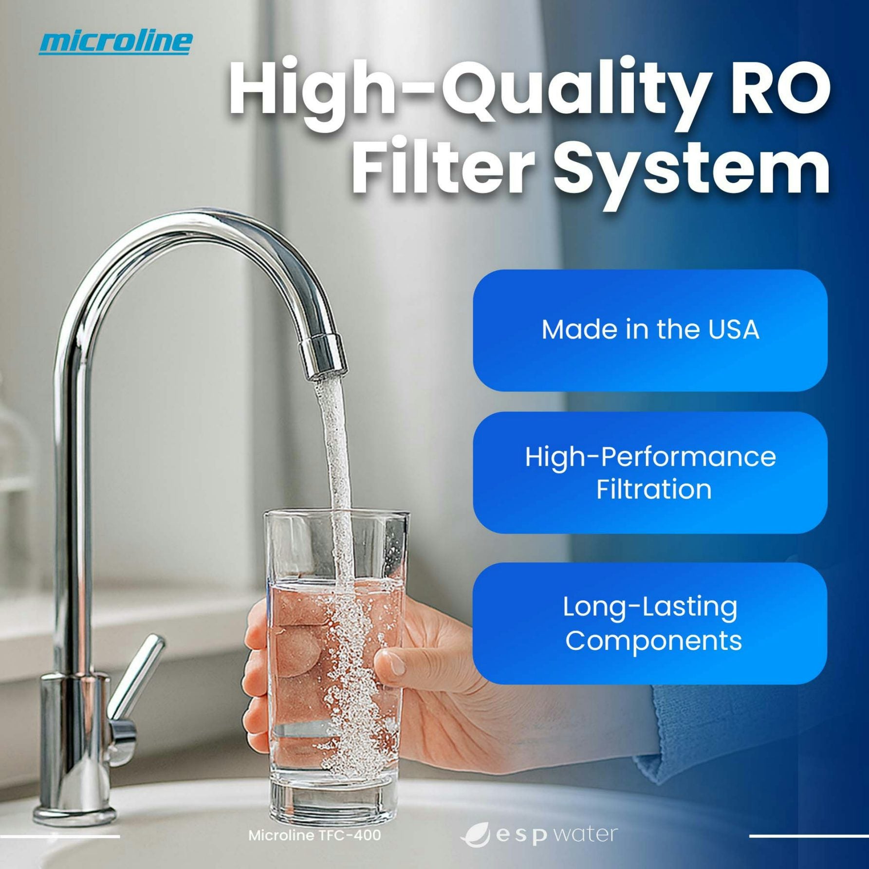 Microline TFC-400-ESP RO System 50 GPD – ESP Water