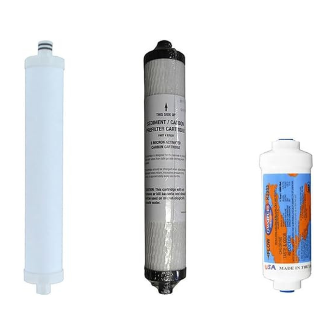 Replacement Filter Kit for Microline TFC-400 Reverse Osmosis System RO Membrane Sold Separately YS-MIC400