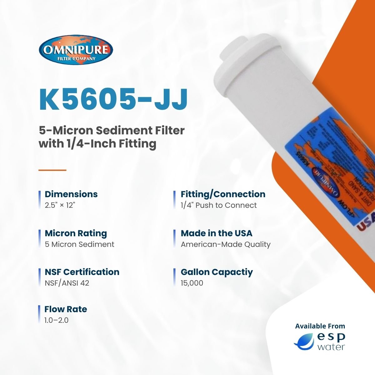 Top-rated Inline Sediment Filter 2.5