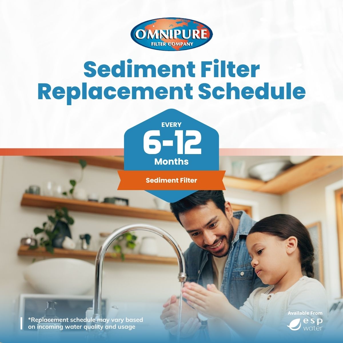 Omnipure K5505 Inline Sediment Filter 5 Micron 2.5" x 10" K5505-JJ - ESP Water