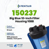Pentair Pentek 10 - Inch Big Blue Filter Housing 10BB with 1" Ports 150237 150237 - ESP Water