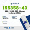 Pentair DGD - 5005 - 20 Sediment Filter 5 micron, 155358 - 43 155358-43 - ESP Water