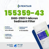 Pentair DGD - 2501 Sediment Filter 1 Micron 4.5" x 10" 155359 - 43 155359-43 - ESP Water