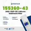 Pentair DGD - 2501 - 20 Sediment Filter 1 Micron 4.5" x 20" 155360 - 43 155360-43 - ESP Water