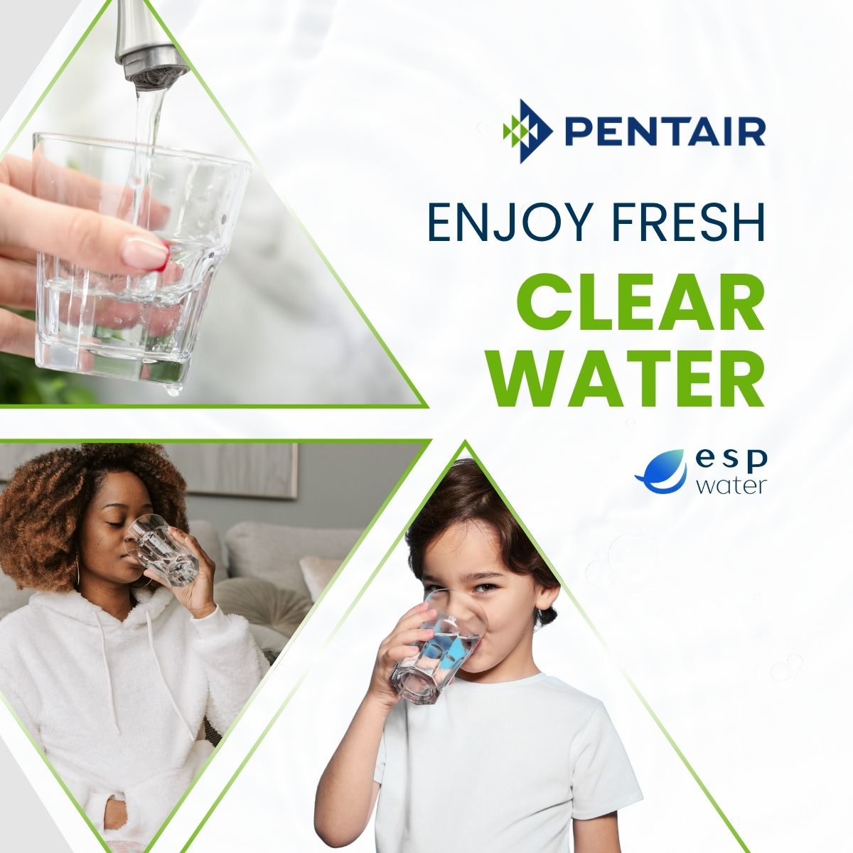 Pentair GRO - 50EN 1:1 RO Membrane 50 GPD With Flow Control 4004424 4004424 - ESP Water