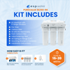 RO Conversion Kit with Filters 50 GPD 1/4" Connection 5EZ50 - RK PUREVALUE-5EZ50-RK - ESP Water
