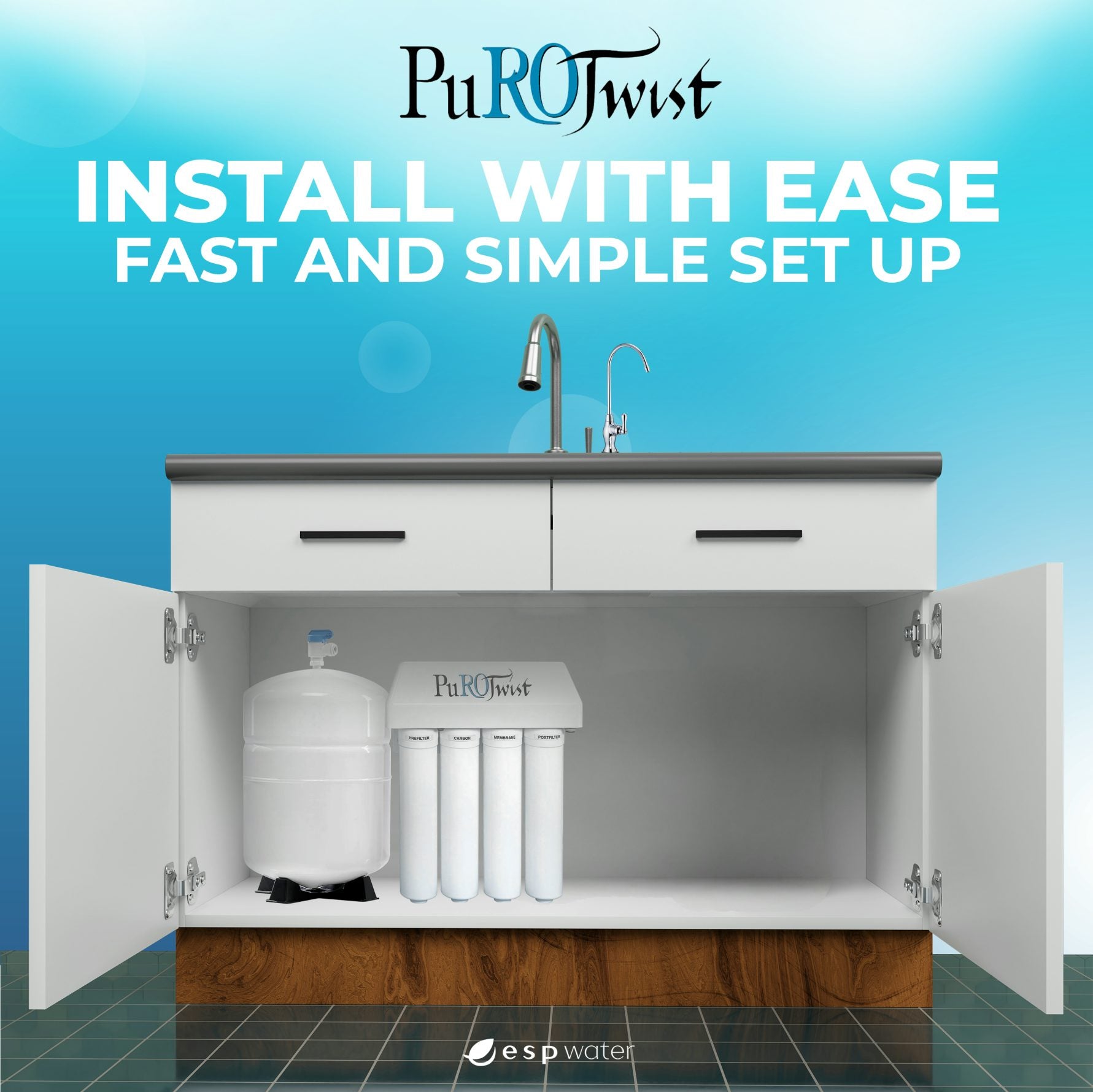 Purotwist_RO_Water_Filter_System_Installed