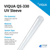 VIQUA QS-330 UV Quartz Sleeve for VT4, S2Q-PA & SSM-17 - ESP Water 